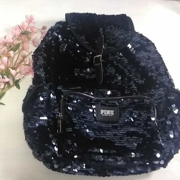 PINK Victoria's Secret Handbags - Pink Victoria's Secret sequin backpack